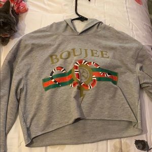Boujee long sleeve crop